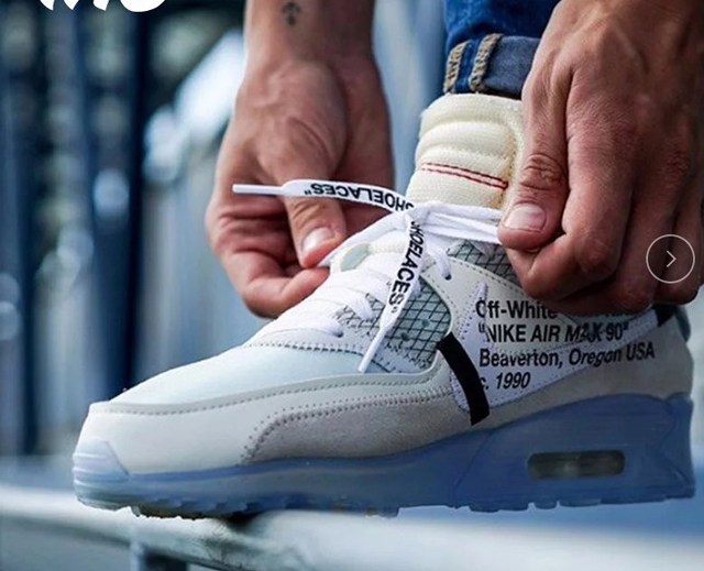 HOW THE OFF WHITE X NIKE AIR MAX 90 ICE LOOKS ON FEET,OFF 2018 Off White x Nike Air Max 90 KPU TPU Chaussures Femme